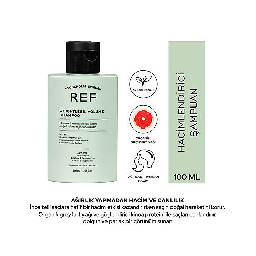 Ref Weightless Volume Shampoo 100 ml - Ref Stockholm Sweden (1)