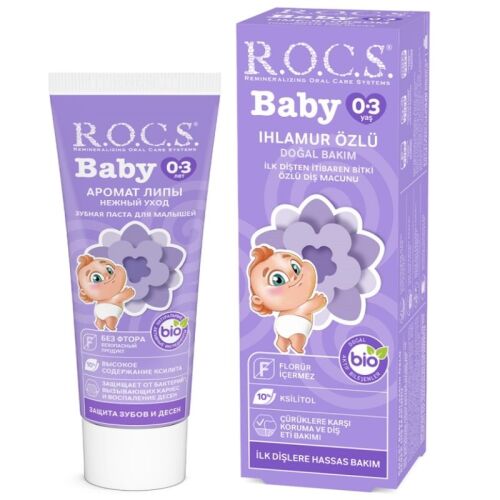 ROCS Ihlamur Özlü Bebek Diş Macunu 35 ml - 0-3 Yaş - ROCS