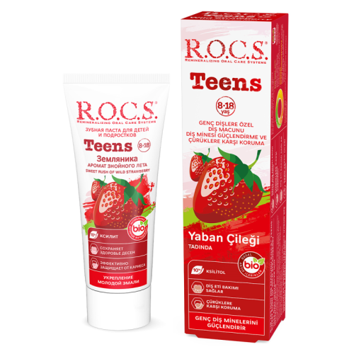 ROCS Teens Yaban Çileği Diş Macunu 60ml - ROCS