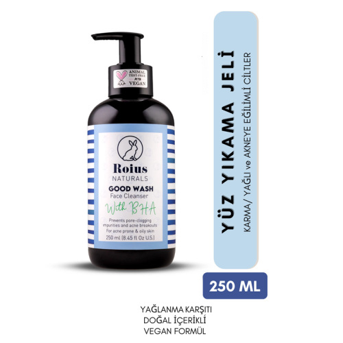 Roius Naturals Good Wash Yüz Temizleme Jeli 250 ml - Roius Naturals (1)