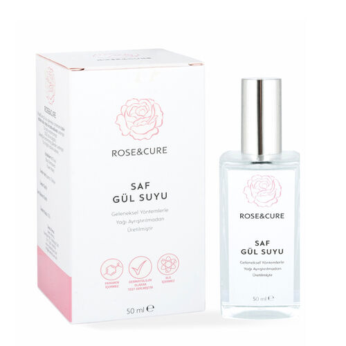 RoseAndCure Saf Gül Suyu 50 ml - 1