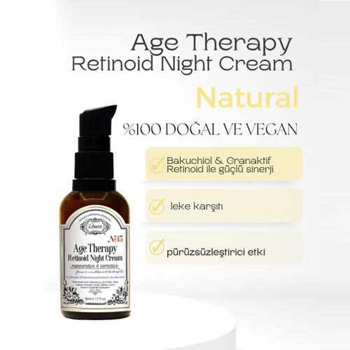 Rosece R15 Age Therapy Retinoid Gece Kremi | Pürüzsüz Görünüm Destekleyici 50 ml - 2