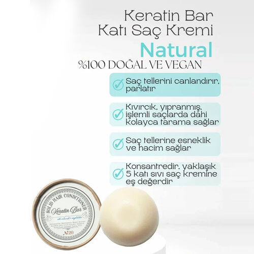 Rosece R20 Solid Hair Katı Saç Kremi | Keratin Bar 100 gr - 3