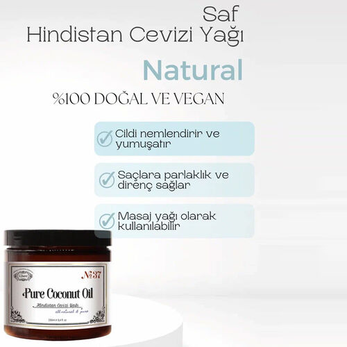 Rosece R37 Pure Coconut Oil | Saf Hindistan Cevizi Yağı 250 ml - 2