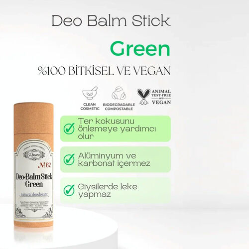 Rosece R62 Deo Balm Stick Green | Koltuk Altı Mini Deodorantı 12 ml - 2