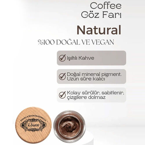 Rosece Radiance Wings Krem Göz Farı 7 gr - B11 - Hafif Işıltılı Kahve - Rosece (1)