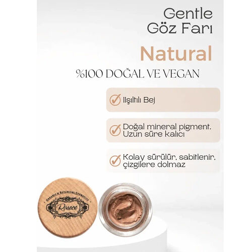 Rosece Radiance Wings Krem Göz Farı 7 gr - B15 - Hafif Işıltılı Bej - 2