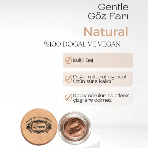 Rosece Radiance Wings Krem Göz Farı | Parlak Işıltılı Doğal Makyaj 7 gr - 2