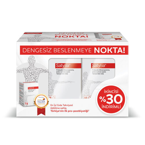 Satylia Probiyotik Mikroorganizma Çinko ve Krom Takviye Edici Gıda 1+1 Kofre - Abdi İbrahim