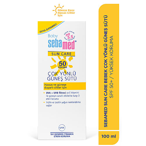 Sebamed Baby SPF50 Çok Yönlü Güneş Sütü 100 ml - 3