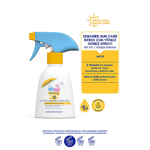 Sebamed Bebekler için Çok Yönlü Koruyucu Güneş Spreyi SPF 50 200 ml - 4