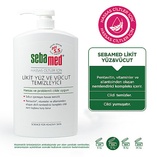 Sebamed Likit Yüz ve Vücut Temizleyici Jel 1000 ml - 3