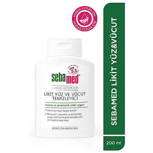 Sebamed Likit Yüz ve Vücut Temizleyici Jel 200 ml - 3