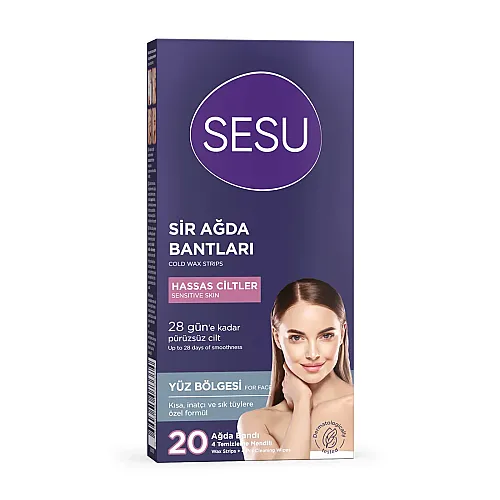 Sesu Sir Ağda Bantları - Hassas Ciltler 20 Adet - 1