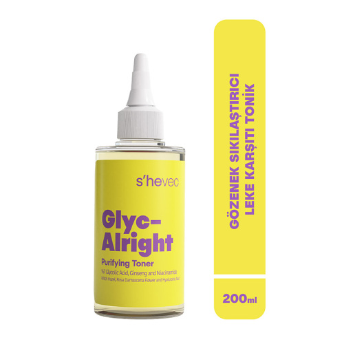 She Vec Glyc-Alright -7 Glycolic Acid + Ginseng + Niacinamide 200 ml - She Vec (1)