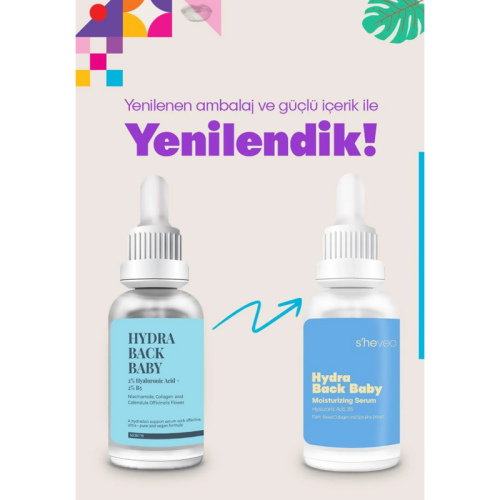She Vec Hydra Back Baby Hyaluronic Acid B5 Vitamin 30 ml - 7