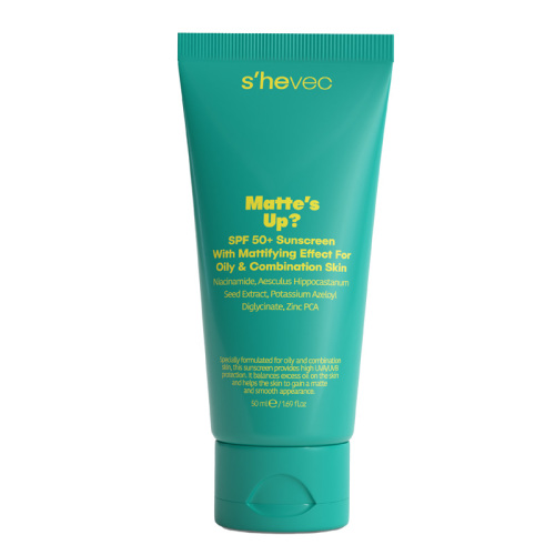 She Vec Matte's SPF50+ Yağlı ve Karma Ciltler için Matlaştırıcı Etkili Güneş Kremi 50 ml - She Vec
