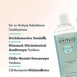 Shiniq Sebum Gözenek Sıkılaştırıcı Tonik 200 ml - 3