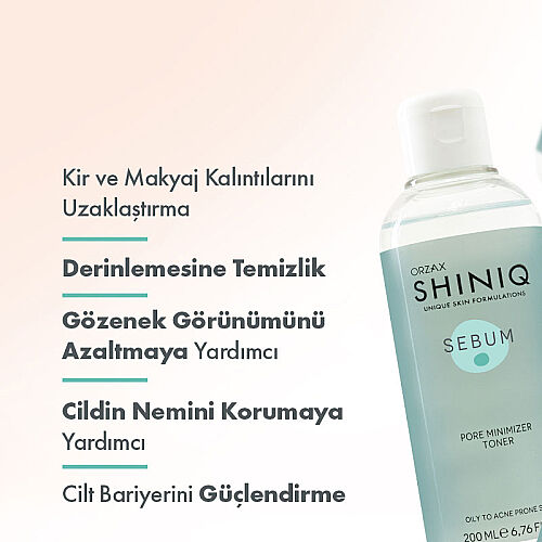 Shiniq Sebum Gözenek Sıkılaştırıcı Tonik 200 ml - 3