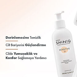 Shiniq Sensitive Hassas Ciltler için Temizleyici Krem Köpük 200 ml - 3