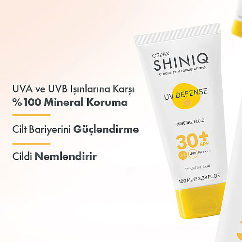 Shiniq UV Defense Mineral Filtreli Güneş Koruyucu SPF 30+ 100 ml - Shiniq (1)