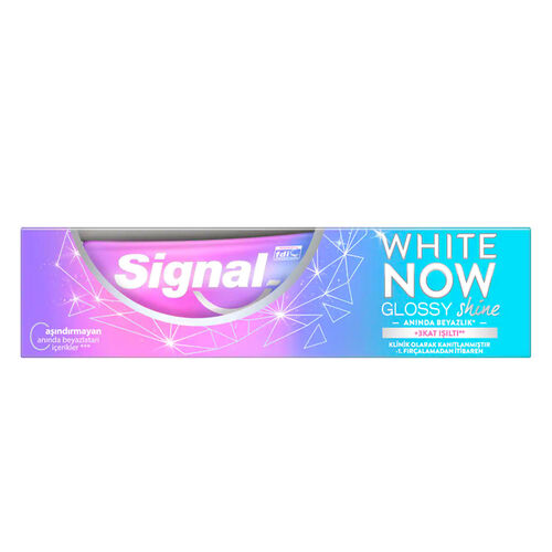 Signal White Now Glossy Shine Diş Macunu 75ml - Signal