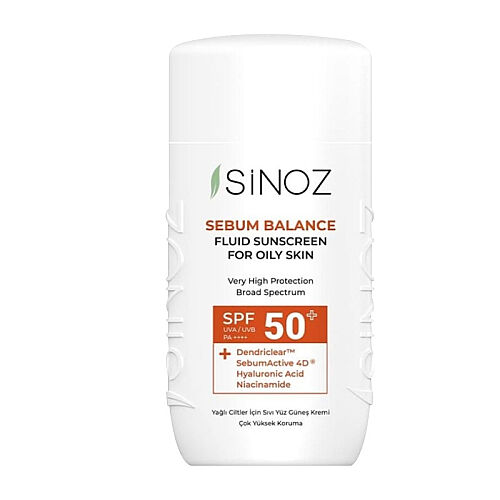 Sinoz Yağlı Ciltlere Özel Aydınlatıcı Güneş Kremi SPF50 50 ml - Sinoz