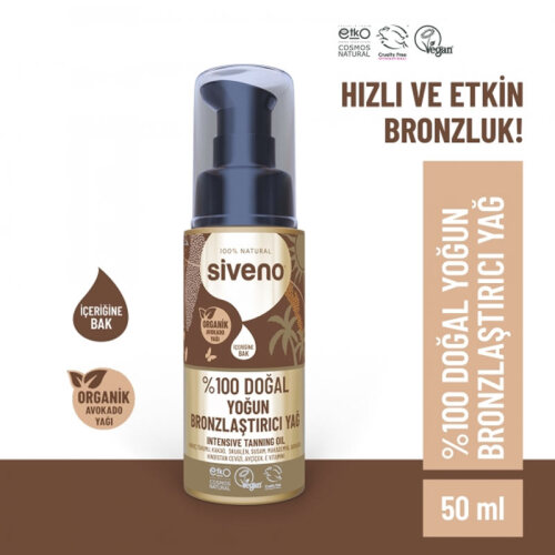Siveno %100 Doğal Yoğun Bronzlaştırıcı Yağ 50 ml - 2