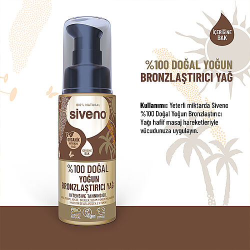 Siveno %100 Doğal Yoğun Bronzlaştırıcı Yağ 50 ml - 5