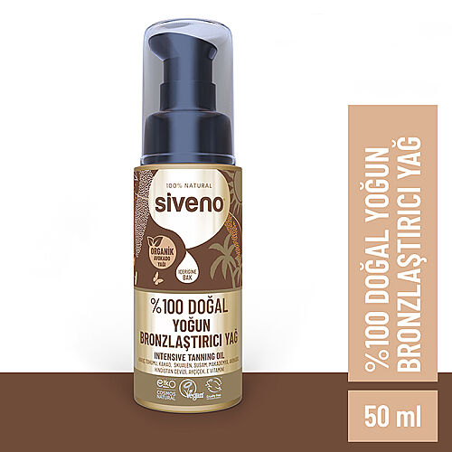 Siveno %100 Doğal Yoğun Bronzlaştırıcı Yağ 50 ml - Siveno (1)