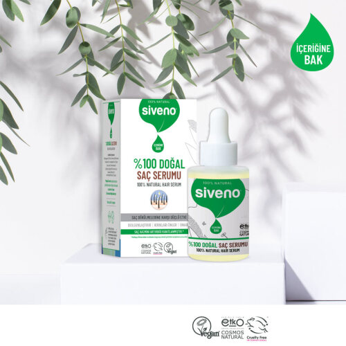 Siveno %100 Doğal Saç Bakım Serumu 30 ml - 3