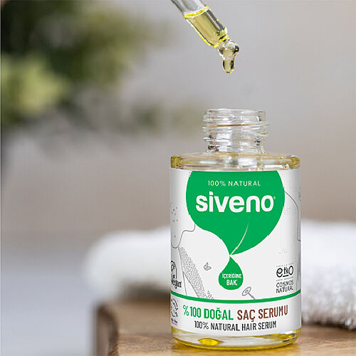 Siveno %100 Doğal Saç Bakım Serumu 30 ml - 6
