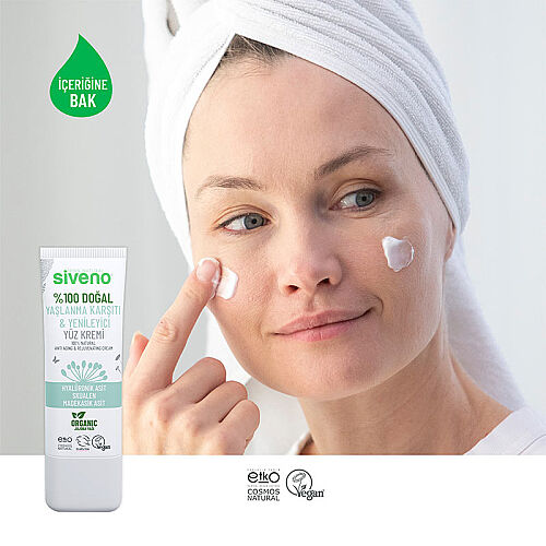 Siveno %100 Doğal Yaşlanma Karşıtı Yüz Kremi 30 ml - 4