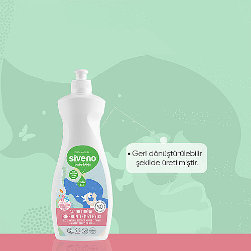 Siveno Baby Doğal Emzik ve Biberon Temizleyici 500 ml - 4