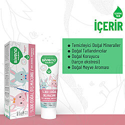 Siveno Bebek ve Çocuklar İçin Diş Macunu 50 ml - Karışık Meyve Aromalı - 4