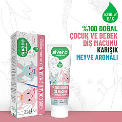 Siveno Bebek ve Çocuklar İçin Diş Macunu 50 ml - Karışık Meyve Aromalı - 5