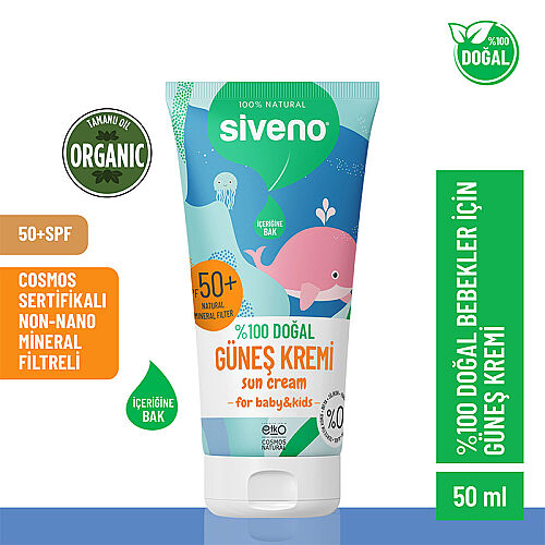 Siveno Bebekler için Doğal Güneş Kremi Spf50+ 50 ml - Siveno (1)