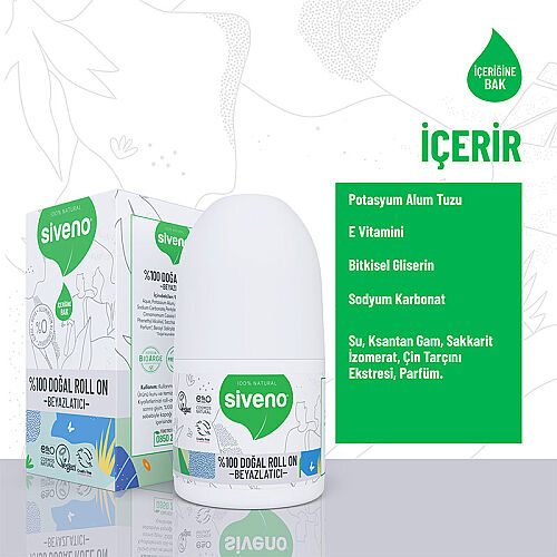 Siveno Beyazlatıcı Etkili Doğal Roll On 50 ml - 3