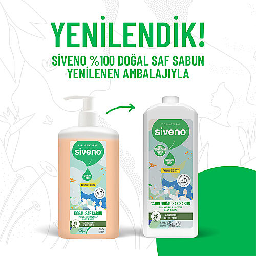 Siveno Defne Yağlı Doğal Sıvı Sabun 1L - 7
