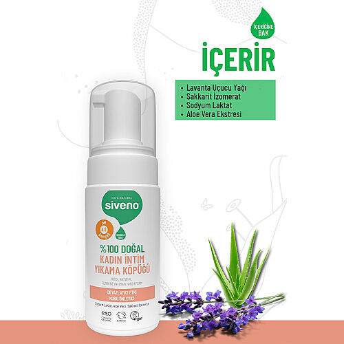 Siveno Doğal Kadın İntim Yıkama Köpüğü 100 ml - 3