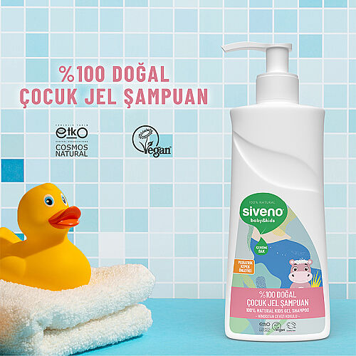 Siveno Doğal Bebek Çocuk Jel Şampuanı 325 ml - 3