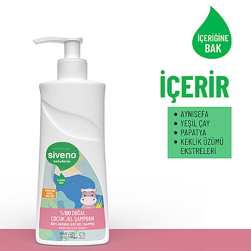 Siveno Doğal Bebek Çocuk Jel Şampuanı 325 ml - 4