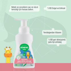Siveno Doğal Bebek Köpük Şampuanı 250 ml - 4