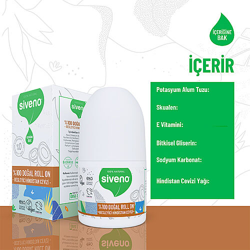 Siveno Doğal Besleyici Hindistan Cevizi Özlü Roll-On 50 ml - 3
