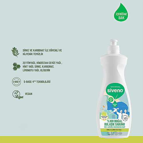 Siveno Doğal Bulaşık Sabunu 500 ml - 3
