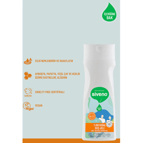 Siveno Doğal Duş Jeli 300 ml - 5