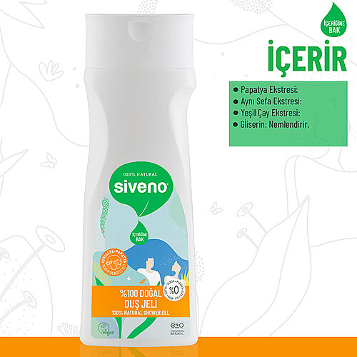 Siveno Doğal Duş Jeli 300 ml - 3