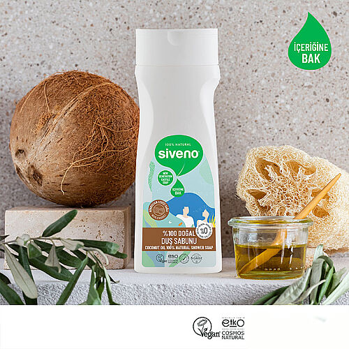 Siveno Doğal Duş Sabunu Hindistan Cevizi Yağlı 300 ml - 5