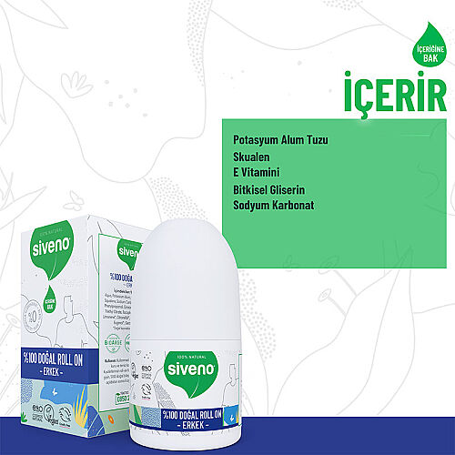 Siveno Doğal Erkekler için Roll-On 50 ml - 3