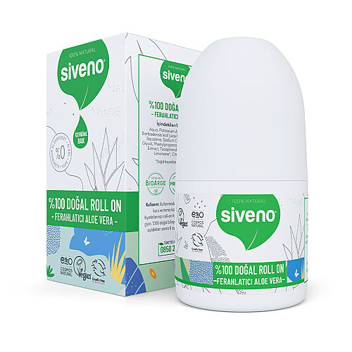 Siveno Doğal Ferahlatıcı Aloe Vera Özlü Roll-On 50 ml - Siveno